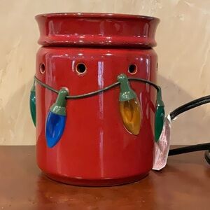 Scentsy Christmas Holiday Lights Standard Wax Warmer Discontinued
